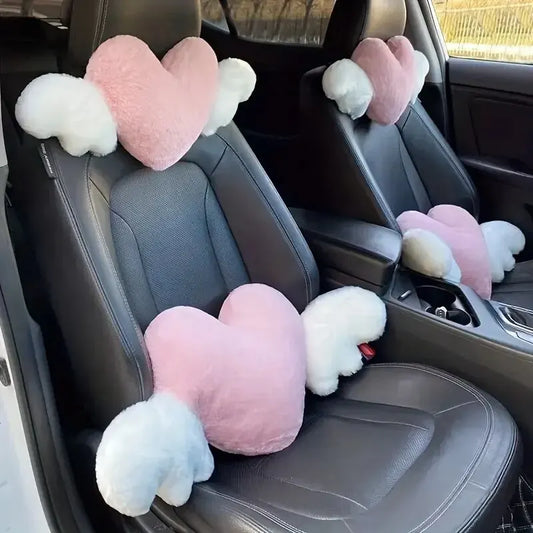 Heart Car Headrest Pillow