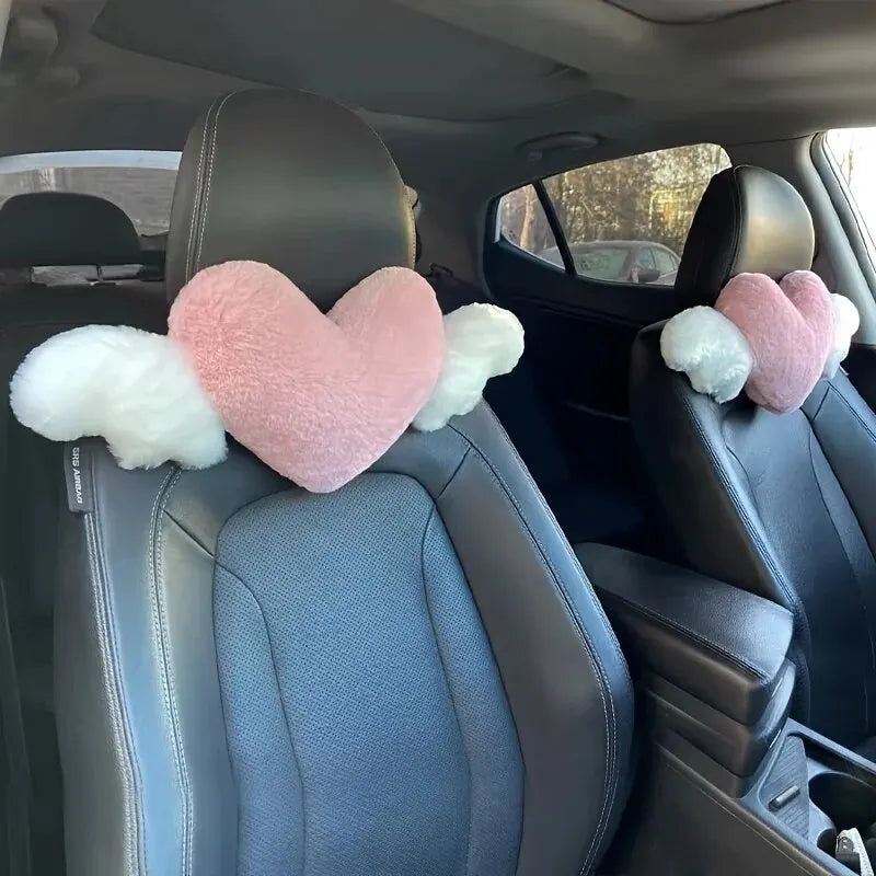 Heart Car Headrest Pillow