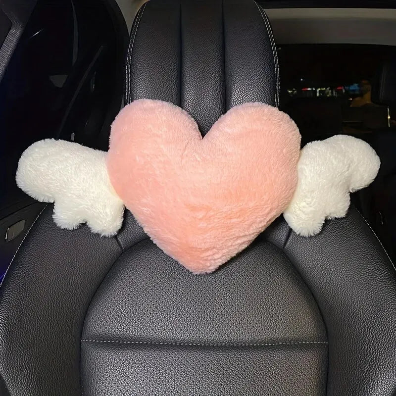 Heart Car Headrest Pillow