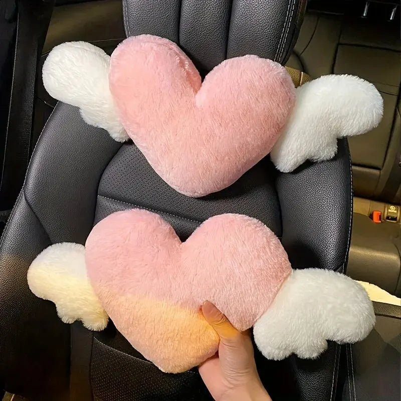 Heart Car Headrest Pillow