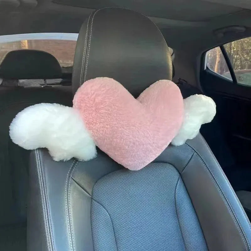 Heart Car Headrest Pillow